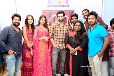 Ram Pothineni and Lavanya Tripati At Cheers Foundation With Red FM Team